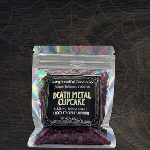 Death Metal Cupcake Sizzling Room Salt Crystals Chocolate Cherry Absinthe - Mini